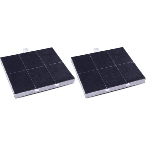 Trade-Shop Aktivkohle-Filter 255x225x23mm kompatibel mit Bosch DHZ5135 DHZ5136 DHZ5205 DWB062450R, Siemens LZ51300 LZ51350 LZ51351 LZ52050 - 2 Stück (1/4)