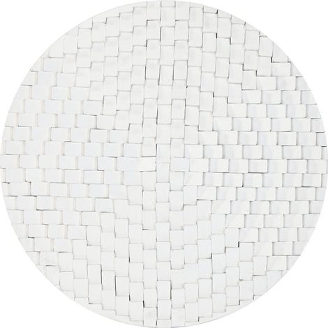Decoracion Pared Mango Mdf 90X4X90 3D Blanco (1/4)