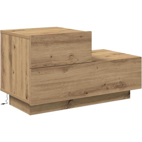 vidaXL Armadio da Notte Rovere artigianale 70 x 36 x 40,5 cm (1/5)