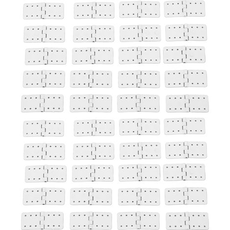 40 Pièces Charnières à Goupilles RC pour Avion Modèle, Pièces d'Aile en Plastique pour Aéronef Télécommandé Taille S (1/5)