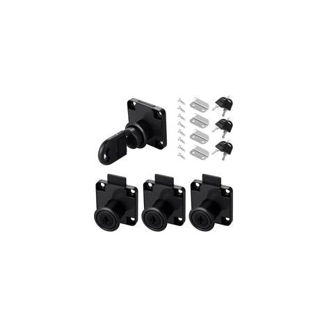 Ensemble de Serrures à Came 22mm, 4 Pièces, Serrures pour Meubles, Tiroirs, Armoires et Boîtes