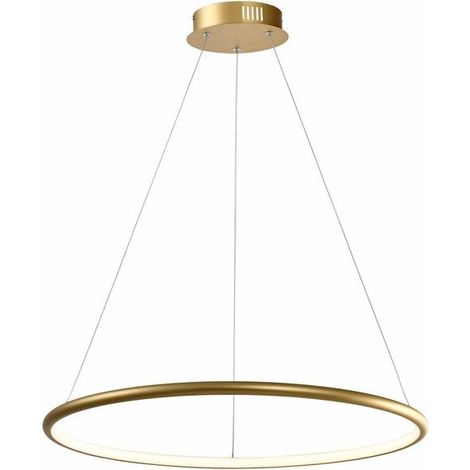 Suspension moderne anneau doré Ø62 LED 36W Reality