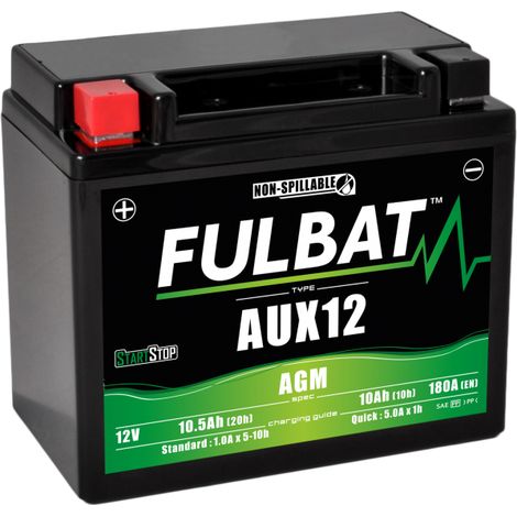 batterie auxilliaire Fulbat AUX12 12V 10,5Ah 180Aplus à gauche (1/4)