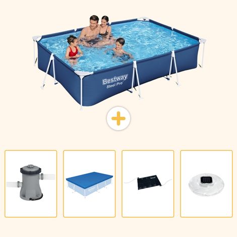 Bestway Bestway Steel Pro Rectangulaire - 300x201x66 cm - 5-pièces S328 (1/5)