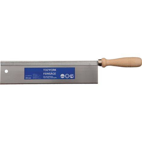 TECWERK Feinsäge Blatt-L250xB60mm feine Schnitte in HO a.Buche STA C75 ger.TECWERK (1/2)
