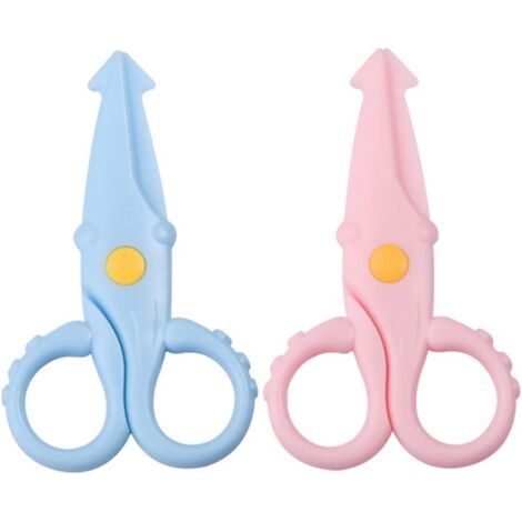2 Pièces Ciseaux en Plastique pour Enfants Ciseaux D'art pour Eenfants Ciseaux Enfant Ciseaux Sécurité pour Enfants