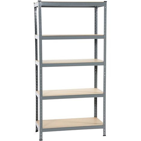Etagère 5 niveaux - Charge max 265kg - Dimensions : 450x900x1800mm - 4210072200 (1/3)
