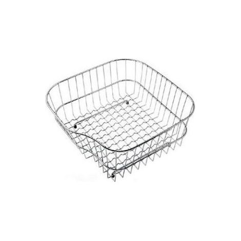 CM 093083 Cestello per lavandino in Acciaio inox 375 x 385 mm colore Acciaio inox
