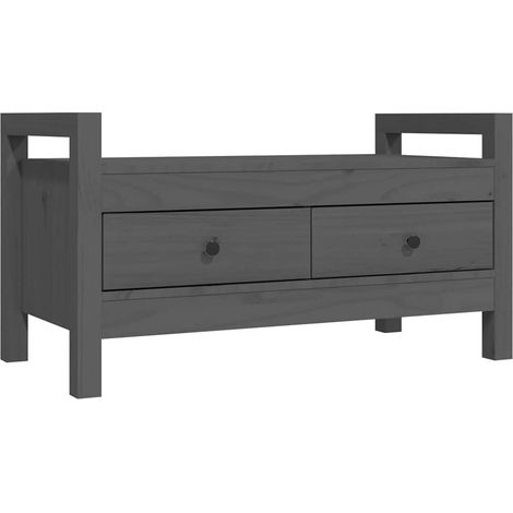 Maison Exclusive - Banc d'entrée Gris 80x40x43 cm Bois de pin massif (1/5)