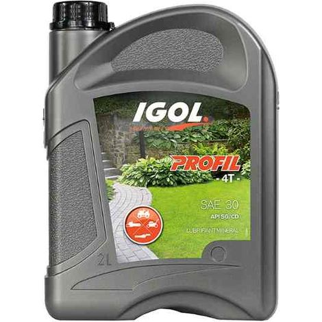Huile moteur semi-synthétique 10W30 – 2 litres pour moteurs 4 temps – Protection anti-usure et anti-oxydation – Igol