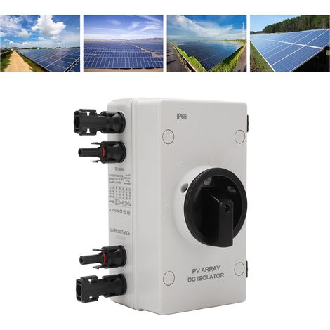 Wasserdichter 1000-V-DC-Photovoltaik-Trennschalter, 32 A Stromstärke, wasserdichter Trennschalter zur Umschaltung auf Gleichstrom-Photovoltaiksysteme (1/5)