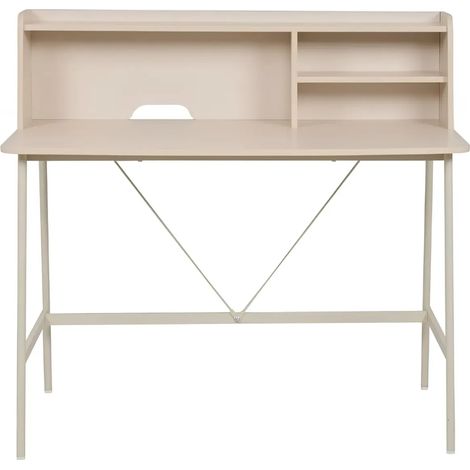 Scrivania Kandy30A con Ripiani a Vista e Struttura in Metallo Beige (1/5)