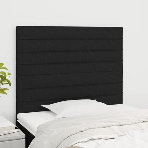Kopfteil Schwarz 80x5x118/128 cm Stoff (1/5)