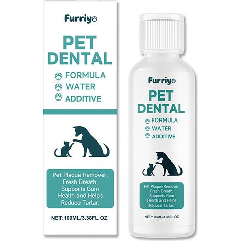 Furriyo Pet Oral Care Solution - Eliminates bad breath, cleans teeth and freshens the breath of cats and dogs. (1/5)