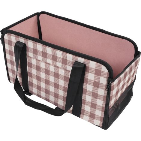 Siège auto pour chien, lit multifonctionnel portable pour console centrale de voiture, idéal pour les voyages et l'été. (1/5)