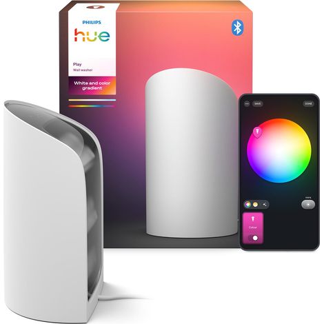 Philips Hue Play Wall Washer (Negro) Luz blanca y de color - White and Color Ambiance Gradient