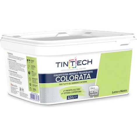 TINTECH PITTURA COLORATA 2,5 L LATTE MENTA