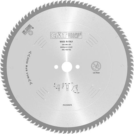 284.096.16P SIERRA CIRCULAR PARA ALUMINIO 400X4.0/3.2X32 Z=96 TCG 5POS (1/5)