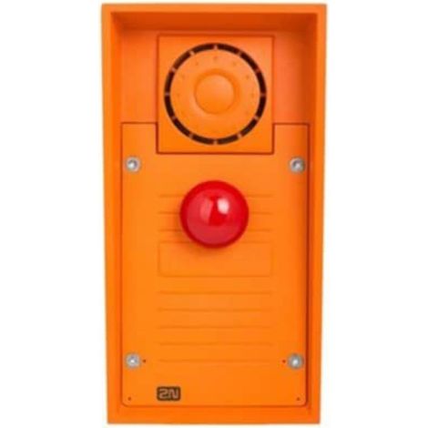 2N Helios IP Safety - Citófono IP de emergencia con botón rojo y altavoz de 10W