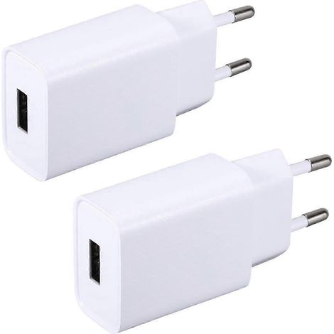 Lot de chargeurs USB 5V 2A avec adaptateur secteur pour téléphone portable, moniteur, casque audio et lampe de table eB (1/5)