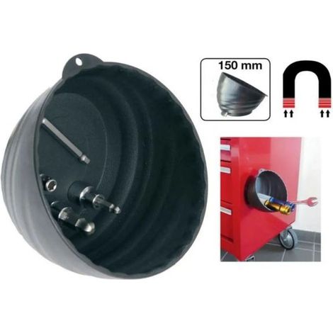 Vassoio magnetico porta minuterie ciotola con magneti x viti bulloni 150 MM