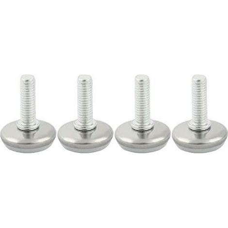 Base Plastique Pieds de Nivellement Pied Pieds Coussinets M8 x 20mm 4 Pcs Blanc (1/5)