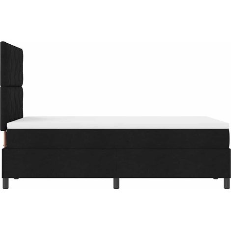 Maison Exclusive - Letto a molle con cuscino Nero 120 x 200 cm Tessuto (1/3)