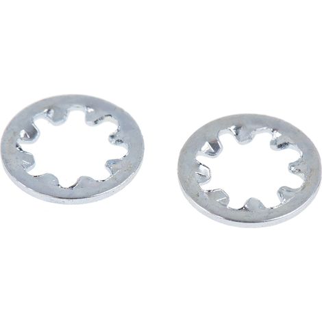 Rondelle antivibration à dents internes, pour vis M5, Acier Galvanisé brillant ( Prix pour Sachet de 250 )