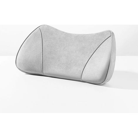(Gris, 1 pièce) Rehausseur de siège auto 2 en 1 universel pour conducteur, coussin lombaire en mousse à mémoire de forme, coussin inclinable en suédine, pour siège auto (1/5)