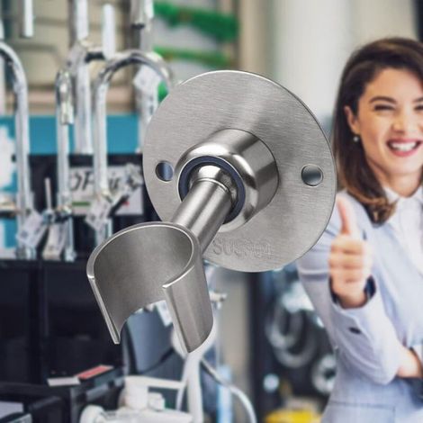 2 supports douche inox – ajustables – diam.22,5 mm (1/5)