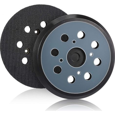 almohadillas de repuesto para lijadora orbital de gancho y bucle de 125 mm y 8 orificios (azul) (1/5)