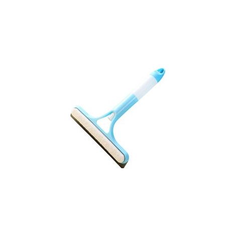 Raclette de nettoyage pour vitres avec grattoir en silicone souple pour pare brise de voiture, carrelage, porte de douche, anti taches d'eau(bleu) (1/5)