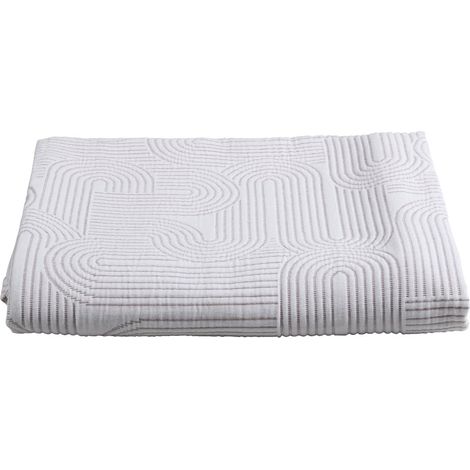 Plaid en Pur Coton à Motifs Géométriques Couleur Cuivre 140 x 180 cm pour Canapé et Lit - PANGIVO