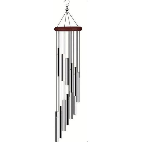 Carillon d'extérieur, 12 crochets en aluminium, carillon d'extérieur à résonance tubulaire en alliage, carillon commémoratif, décoration cadeau (1/3)