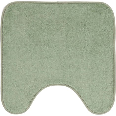 Tapis contour WC vert sauge Sauge 45x45 cm (1/3)
