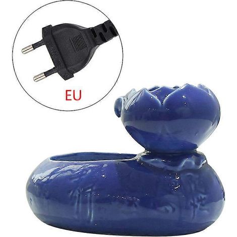 Fontaine à eau pour chat silencieuse, distributeur automatique d'eau potable pour chien, bol anti-bruit, bleu EU (1/4)