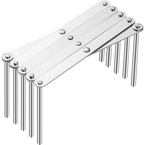 Supporto estensibile in acciaio inox per coperchi di pentole, piatti e ciotole (piccolo) (1/5)