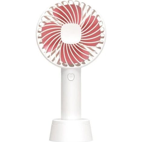 Ventilateur Portable - Batterie Intégrée 800 Mah - USB Rechargeable - 3 Vitesses - Pour Voyage Maison Bureau - Blanc - 1 Pièce