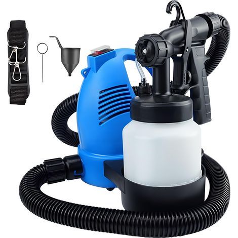 Pistolet à pulvérisation électrique, Pistolet à Peinture, pulvérisateur électrique 650W, 700 ML/Min avec Nettoyage, pulvérisateur de Peinture à Main pour la Maison, Meubles, Murs et clôture (1/5)