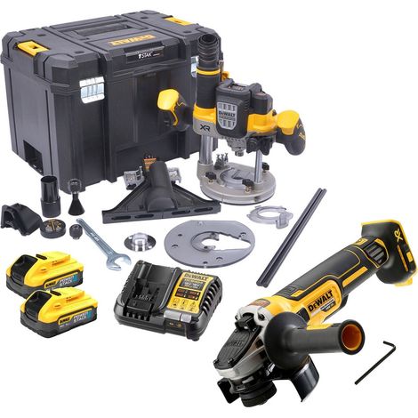 Dewalt DCW620H2 18v XR Plunge 1/2"" 12mm Router Brushless + 2x 5Ah + DCG405N (1/5)