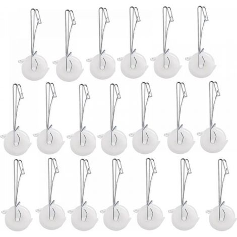 Lot de 20 crochets pour rouleau de support pour tomates avec corde de chanvre de 15 m, kit de treillis pour serre et kit de pergola (1/5)