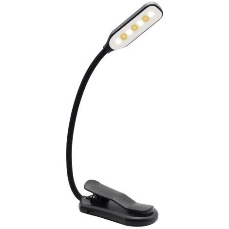 [JAMAIS UTILISÉ]Lampe de lecture LED à pince à intensité variable, lampe de chevet, mini veilleuse portable et flexible rechargeable par USB pour la chambre et le bureau (1/5)