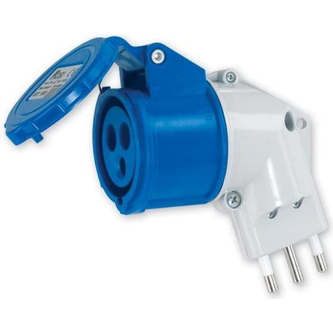 Adaptateur pour connecteur industriel RS PRO, 2P+E, 16A, 230 V ( Prix pour 1 )