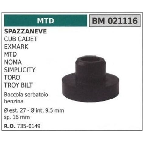 douille chasse-neige cub cadet 021116