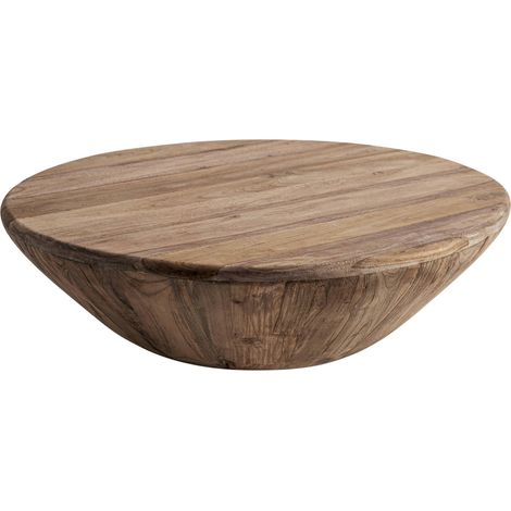 Table basse en bois de chemin de fer finition vieilli rustique - Brun clair vieilli naturel (1/5)