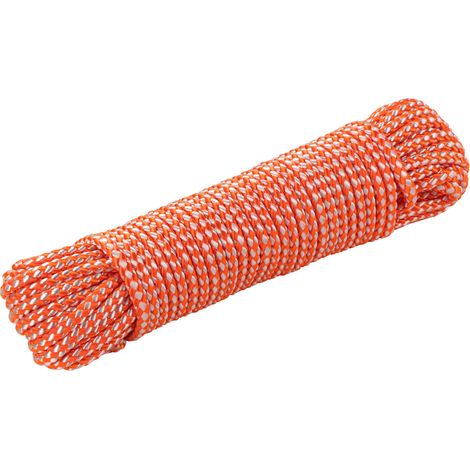 Kunststoff Multifunktionsseil 15 m PA orange 5,4mm Mehrzweckseil Universal Seil (1/2)