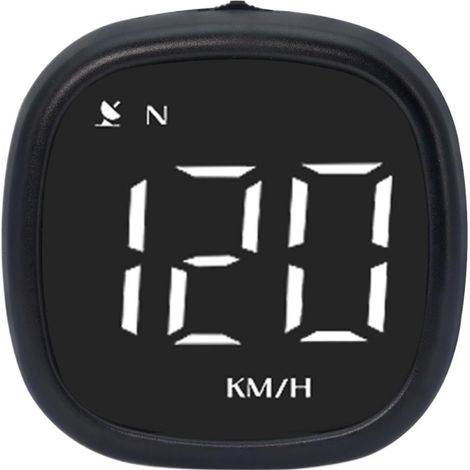 Compteur De Vitesse Numérique M30 GPS HUD, Affichage Tête Haute, Alarme De Survitesse, Boussole, Rappel De Fatigue Au Volant, Accessoires De Moto Et De Voiture Instrument Multifonctionnel(White) (1/5)