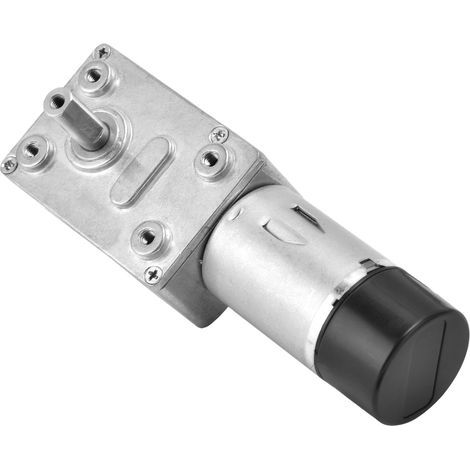 Gleichstrom-Schneckengetriebemotor 15 mm Doppelwelle Drehzahlreduktionsantrieb mit Encoder JGY-370DC12V 23RPM (1/5)