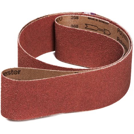 Bandes abrasives en oxyde d'aluminium pour acier non allié acier inoxydable métaux non ferreux 50x1000 mm Grain 100 (10 pièces) Metallkraft SB50X1000-K100