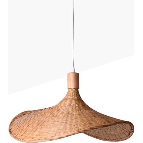 Barcelona Led – Suspension en rotin 'Bellas' – Design artisanal – Lumière d'ambiance douce – Câble ajustable 1m – Compatible ampoule E27 60W (1/5)